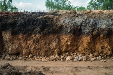 土壤地质断层背景图片