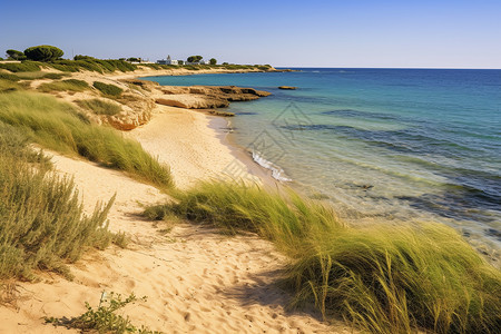 地中海海滩风景图片