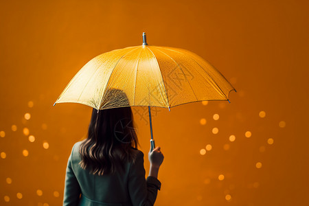 撑着雨伞的女人背景图片