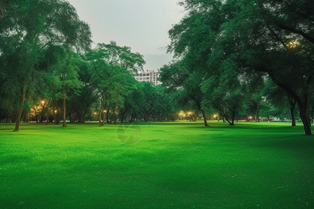 城市绿地背景图片