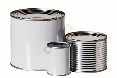 金属罐子食品密封罐设计图片