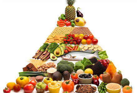 食物热量食物金字塔设计图片