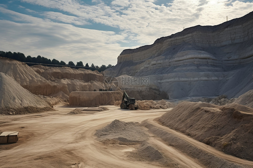 挖掘的工业矿山图片