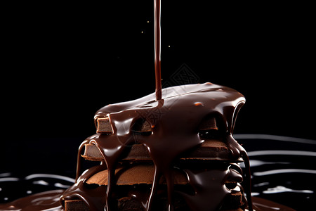 可口美味的巧克力食物图片
