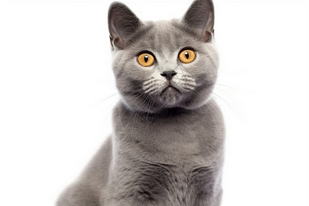 灰色的宠物小猫背景图片