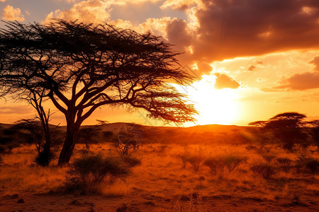美丽的非洲荒原图片