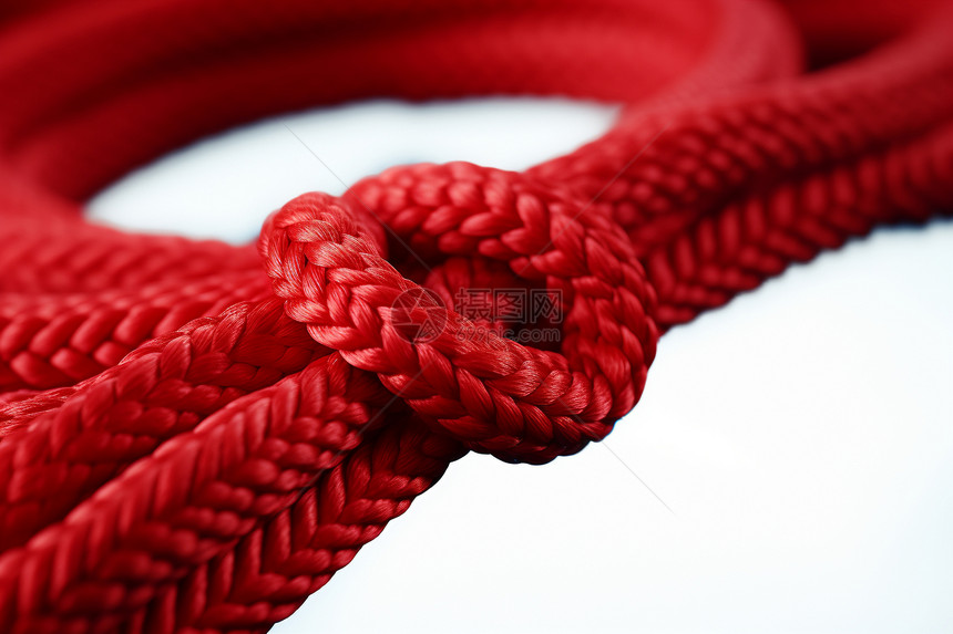 红色的尼龙绳图片