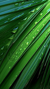 绿色的棕榈叶子图片