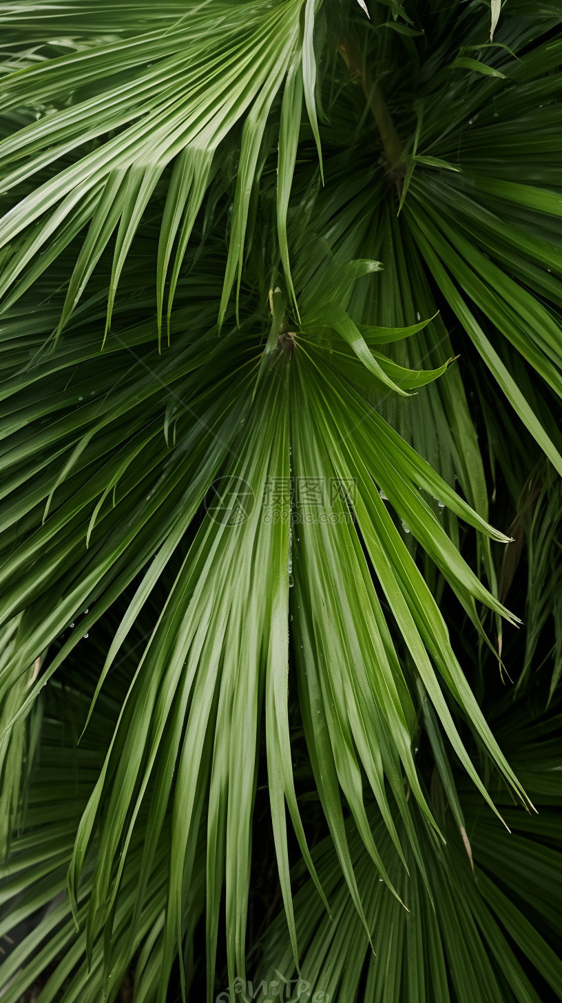 绿色的棕榈叶图片