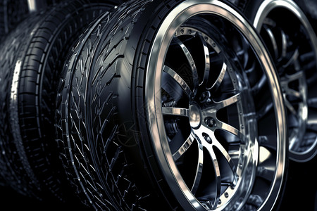 产品细节展示车轮和轮胎结构设计图片