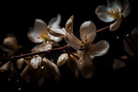 精致的茎和花瓣图片