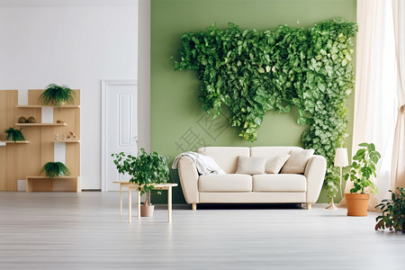 家居绿植装饰背景图片