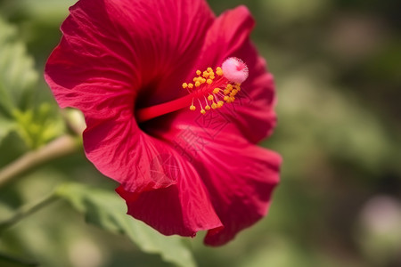 美丽的芙蓉葵背景图片