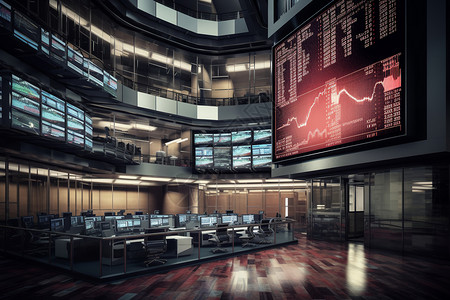 证券交易所大屏幕图片