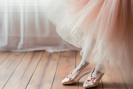 芭蕾舞演员纤细的腿图片