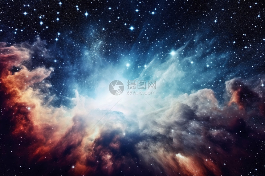 神秘的宇宙星空背景图片