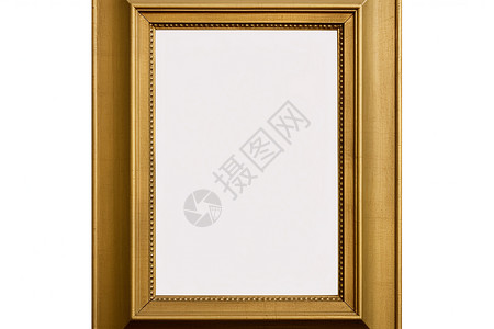 空白框素材复古金色木框创意背景设计图片