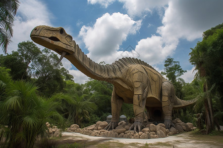侏罗纪恐龙公园背景图片