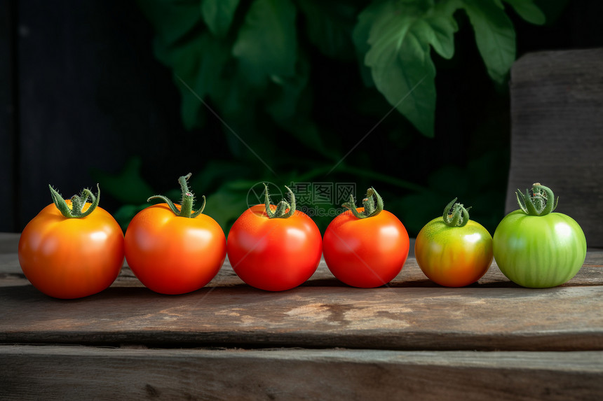 番茄成熟的过程图片