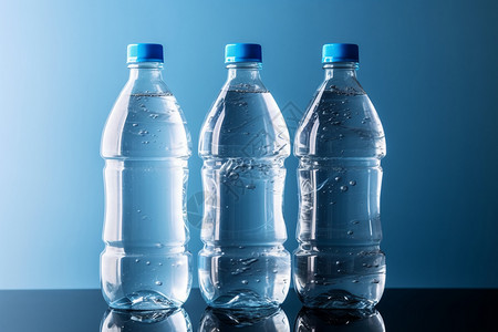 塑料矿泉水瓶样机效果塑料矿泉水瓶背景
