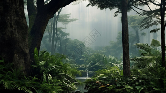 神秘的热带雨林图片