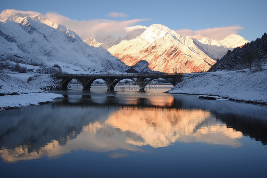 雪山的风景图片