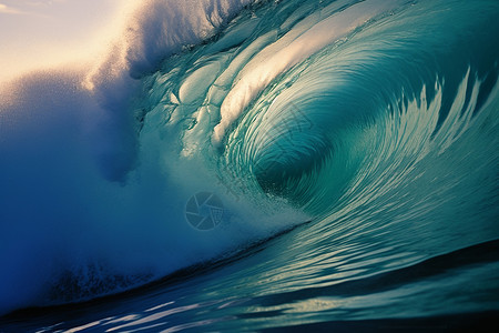 蓝色适合纹样适合冲浪运动的海浪背景