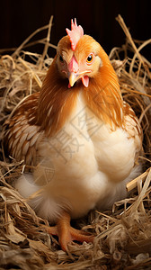 母鸡下蛋一只下蛋的母鸡背景