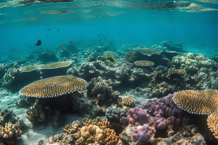 海底珊瑚礁图片