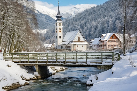 冬季欧洲景色图片
