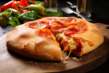 营养丰富的披萨高清图片