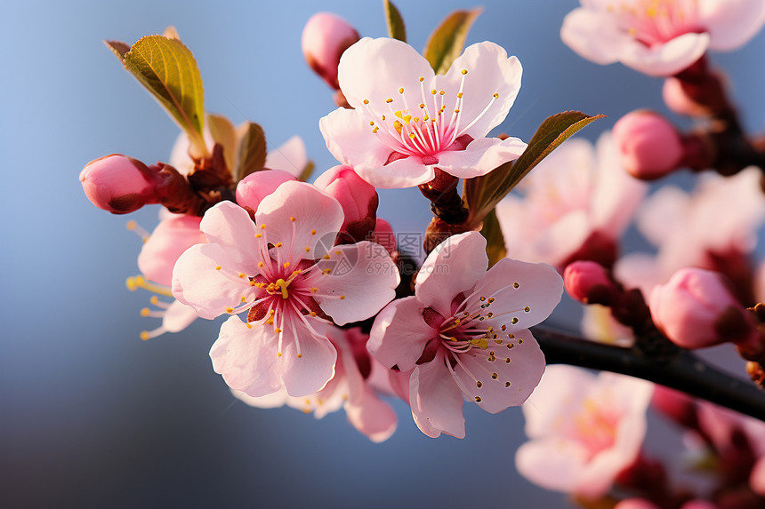 盛开的桃花图片