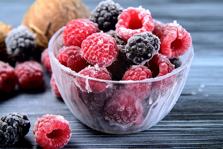 健康冷冻新鲜水果图片