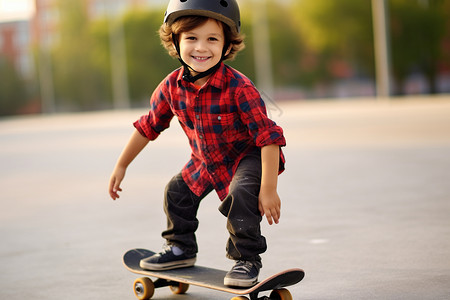 滑板运动的男孩图片