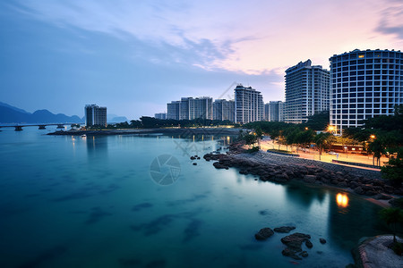 城市清水湾景观图片