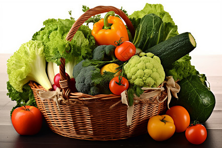 蔬菜的篮子图片