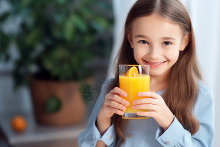 儿童饮品果汁杯里的饮品背景