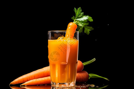 食品饮料胡萝卜汁背景图片