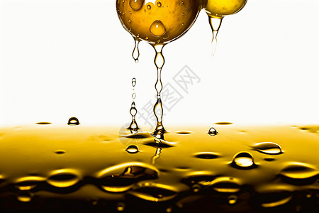 油飞溅金色的油滴设计图片