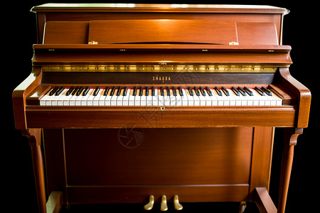 木质钢琴背景图片