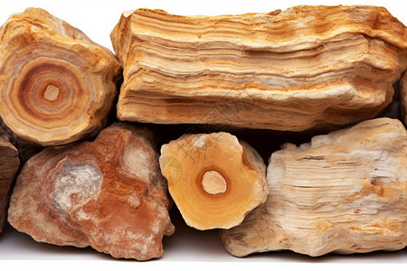 化石木材图片