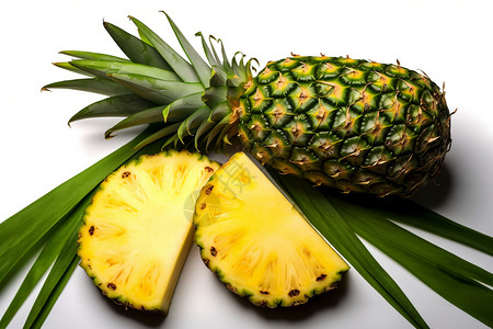 热带菠萝水果图片