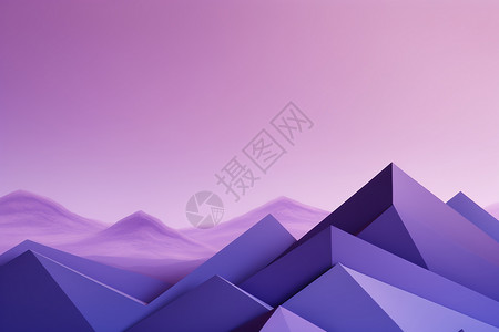 紫色简约山脉背景图片