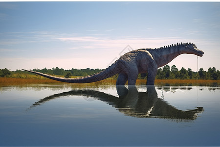 侏罗纪公园的恐龙概念图背景图片