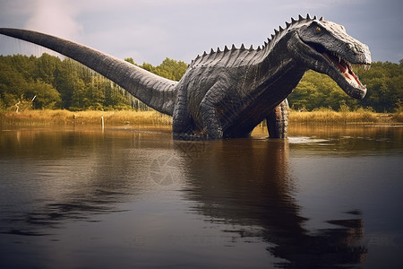 国家历史公园公园的恐龙概念图设计图片