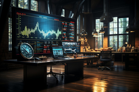 证券交易所中的大屏幕图片