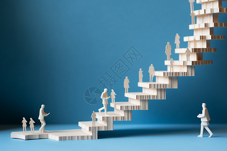 纸质工艺手工制作的阶梯设计图片