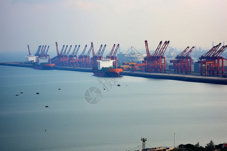港口海运的货物图片