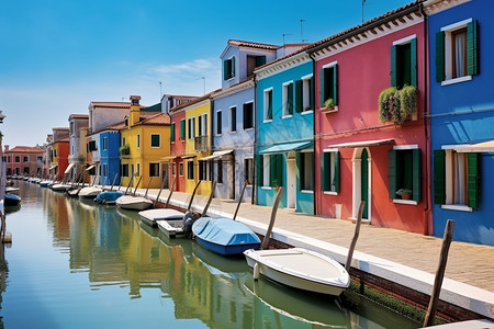 威尼斯的夏天背景图片