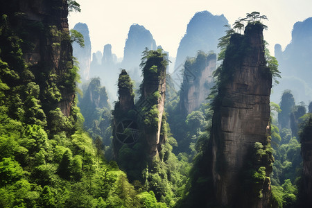 夏天的美丽景观图片